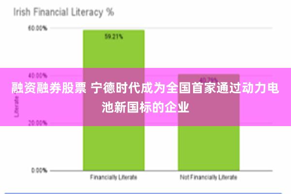 融资融券股票 宁德时代成为全国首家通过动力电池新国标的企业