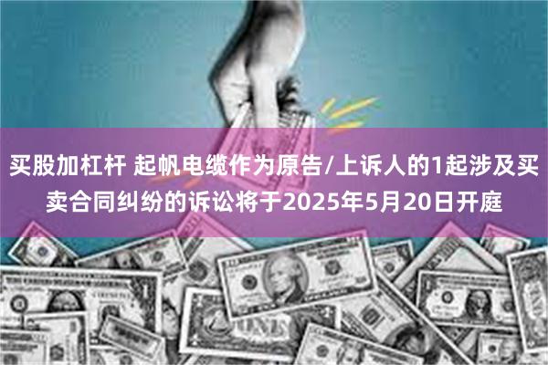 买股加杠杆 起帆电缆作为原告/上诉人的1起涉及买卖合同纠纷的诉讼将于2025年5月20日开庭
