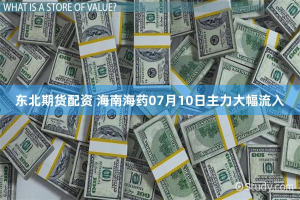 东北期货配资 海南海药07月10日主力大幅流入