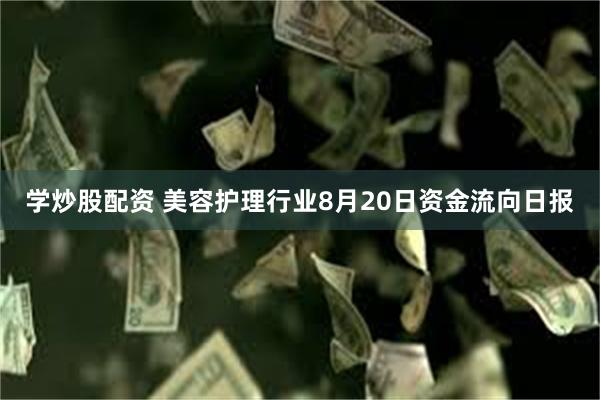 学炒股配资 美容护理行业8月20日资金流向日报