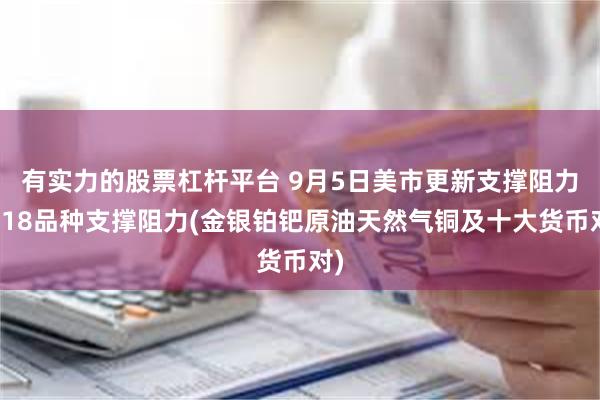 有实力的股票杠杆平台 9月5日美市更新支撑阻力：18品种支撑阻力(金银铂钯原油天然气铜及十大货币对)