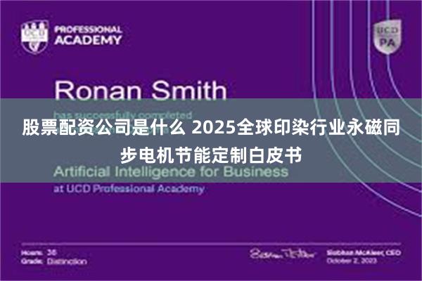 股票配资公司是什么 2025全球印染行业永磁同步电机节能定制白皮书